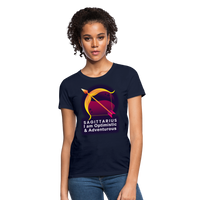 Thumbnail for Women's Glow Sagittarius T-Shirt - navy