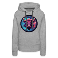 Thumbnail for Women’s Mystic Taurus Premium Hoodie - heather grey