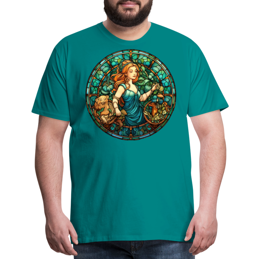 Men's Mosaic Virgo Premium T-Shirt - teal