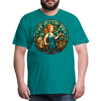 Thumbnail for Men's Mosaic Virgo Premium T-Shirt - teal