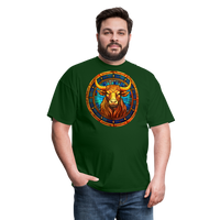 Thumbnail for Men's Mosaic Taurus Classic T-Shirt - forest green