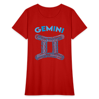 Thumbnail for Women's Power Words Gemini T-Shirt - red