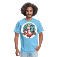 Thumbnail for Men's Symbol Libra Classic T-Shirt - aquatic blue