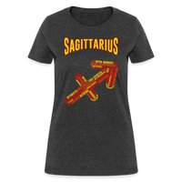 Thumbnail for Women's Power Words Sagittarius T-Shirt - heather black