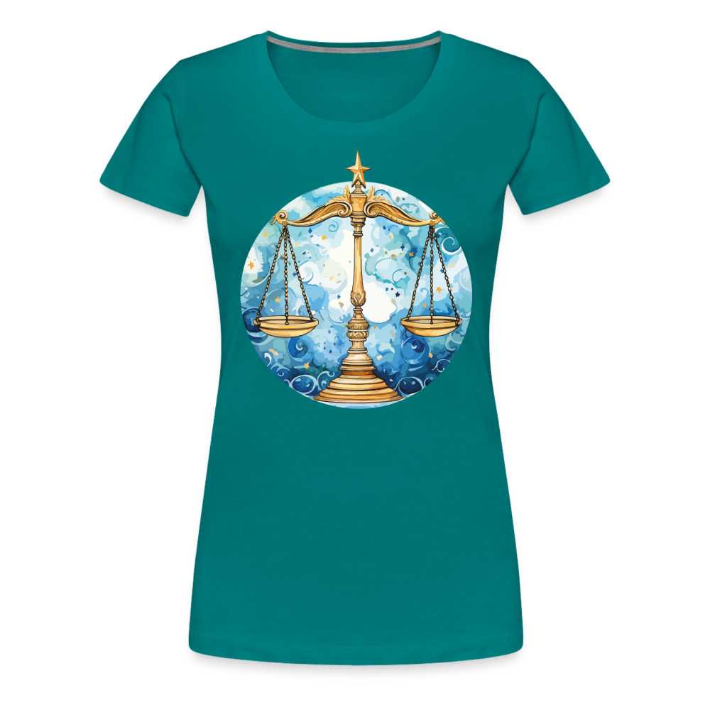 Women’sMythical Libra Premium T-Shirt - teal