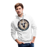 Thumbnail for Men’s Mythical Taurus Premium Hoodie - white