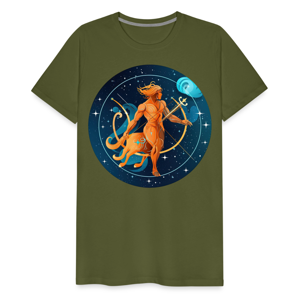 Men's Mythical Sagittarius Premium T-Shirt - olive green