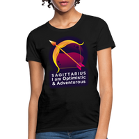 Thumbnail for Women's Glow Sagittarius T-Shirt - black