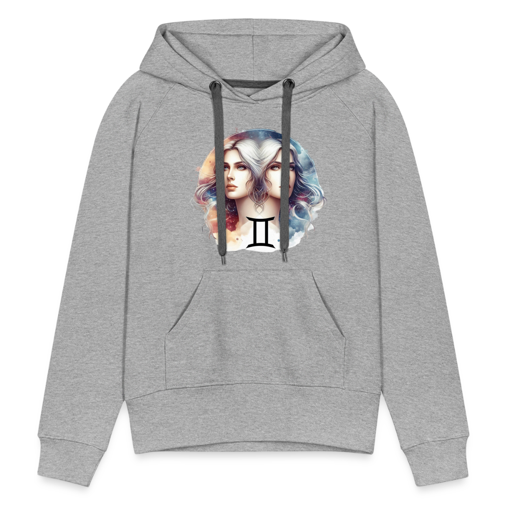 Women’s Mythical Gemini Premium Hoodie - heather grey