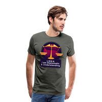 Thumbnail for Men's Glow Libra Premium T-Shirt - asphalt gray