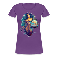 Thumbnail for Women’s Mythical Aquarius Premium T-Shirt - purple