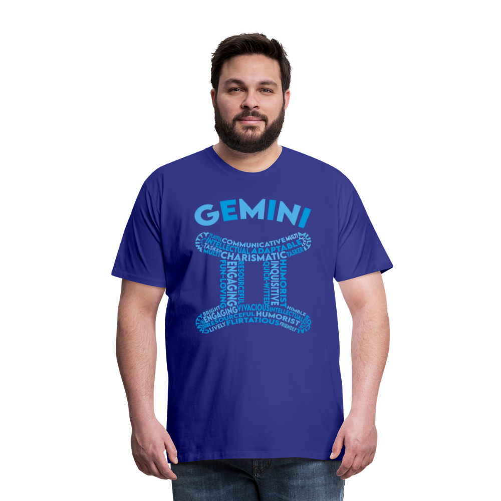 Men's Power Words Gemini Premium T-Shirt - royal blue