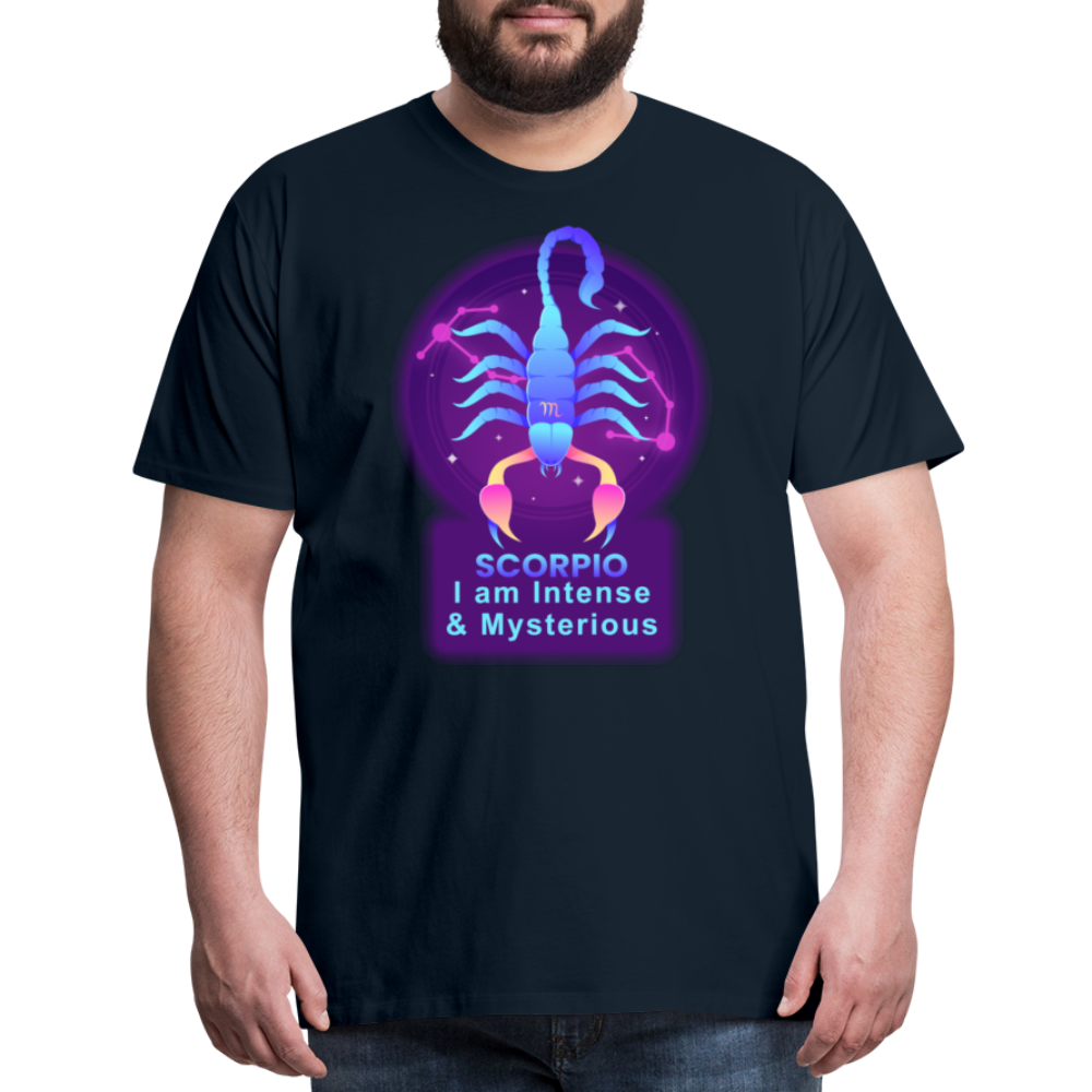 Men's Neon Scorpio Premium T-Shirt - deep navy