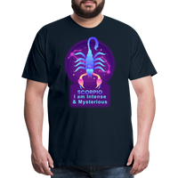 Thumbnail for Men's Neon Scorpio Premium T-Shirt - deep navy