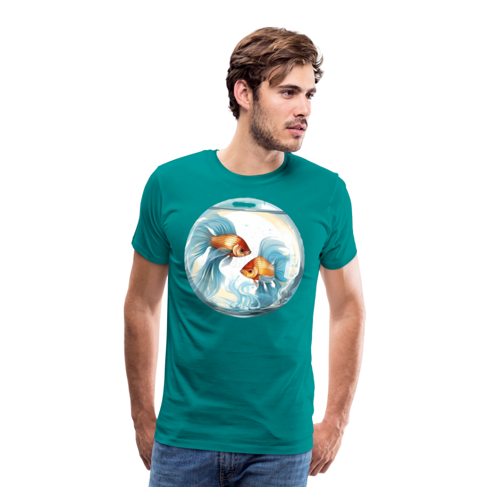 Men's Mythical Pisces Premium T-Shirt - teal