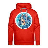 Thumbnail for Men’s Symbol Aquarius Premium Hoodie - red