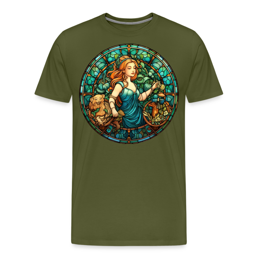 Men's Mosaic Virgo Premium T-Shirt - olive green