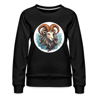 Thumbnail for Women’s Symbol Capricorn Premium Sweatshirt - black