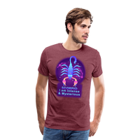 Thumbnail for Men's Neon Scorpio Premium T-Shirt - heather burgundy