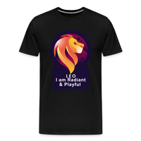 Thumbnail for Men's Glow Leo Premium T-Shirt - black