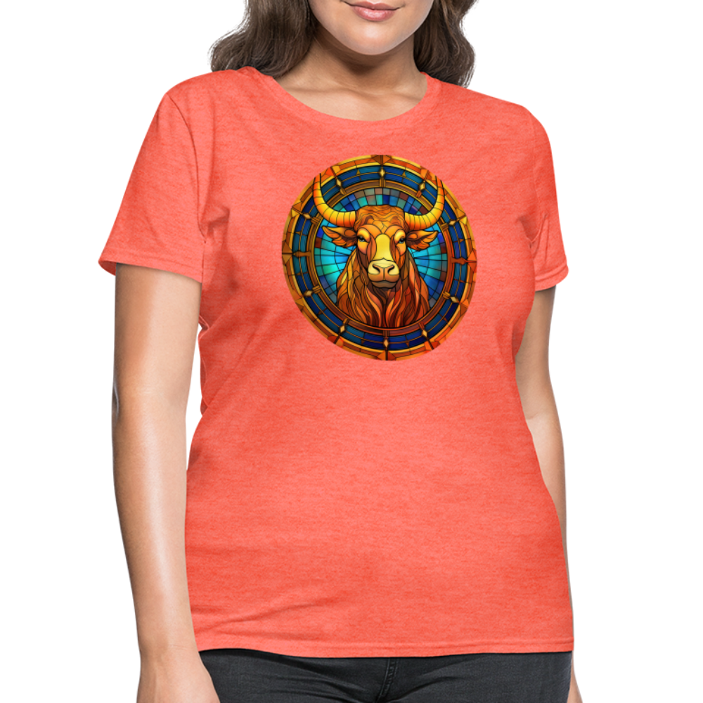 Women's Mosaic Taurus T-Shirt - heather coral