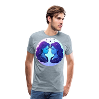 Thumbnail for Men's Magic Gemini Premium T-Shirt - heather ice blue