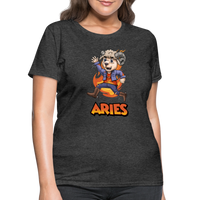 Thumbnail for Women's Playful Aries T-Shirt - heather black