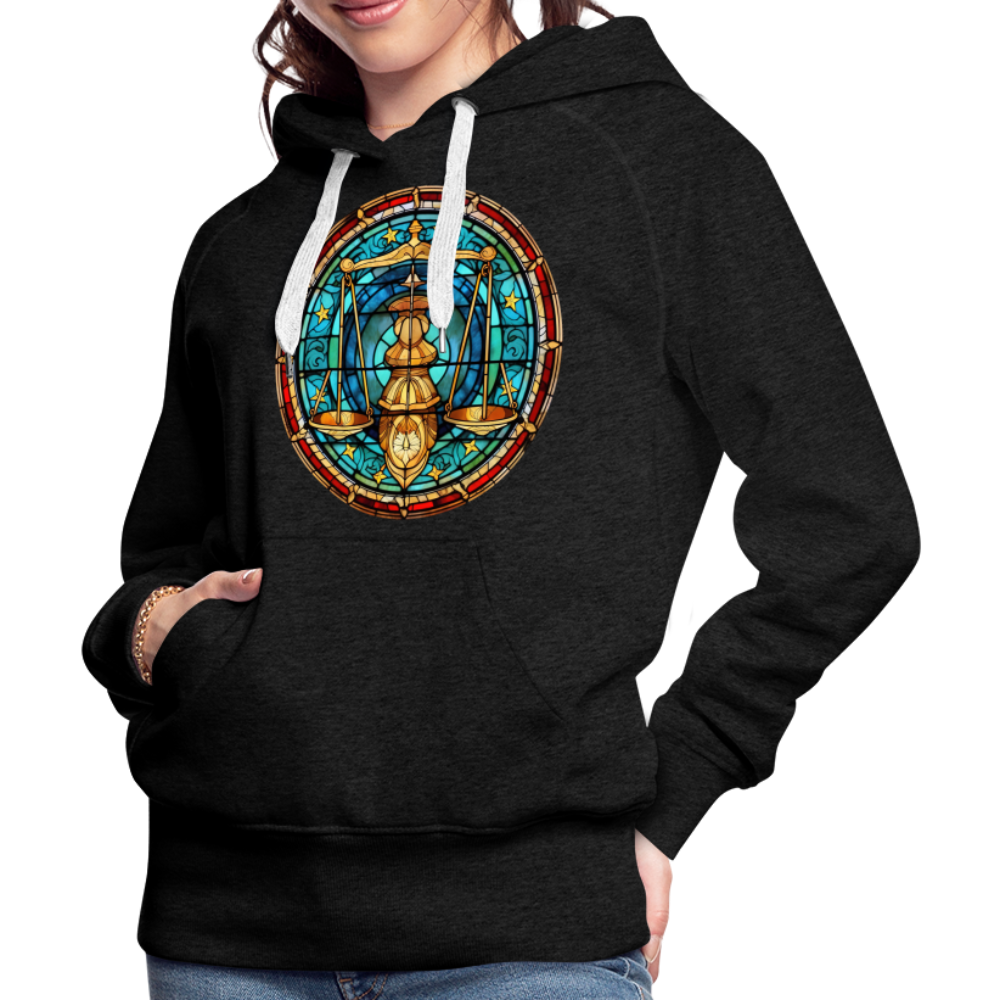 Women’s Mosaic Libra Premium Hoodie - charcoal grey