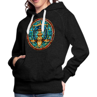 Thumbnail for Women’s Mosaic Libra Premium Hoodie - charcoal grey