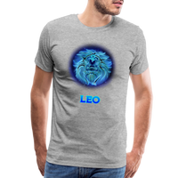 Thumbnail for Men's Leo Premium T-Shirt - heather gray