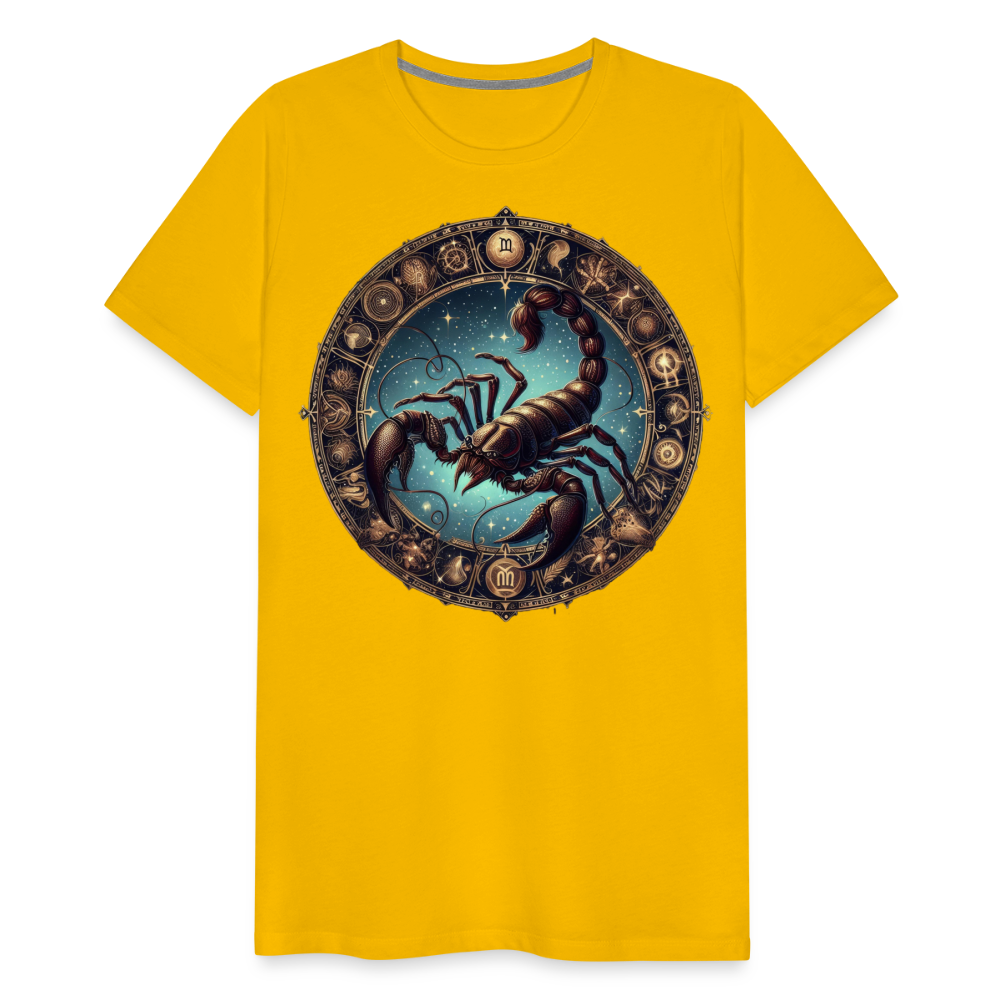 Men's Mythical Scorpio Premium T-Shirt - sun yellow