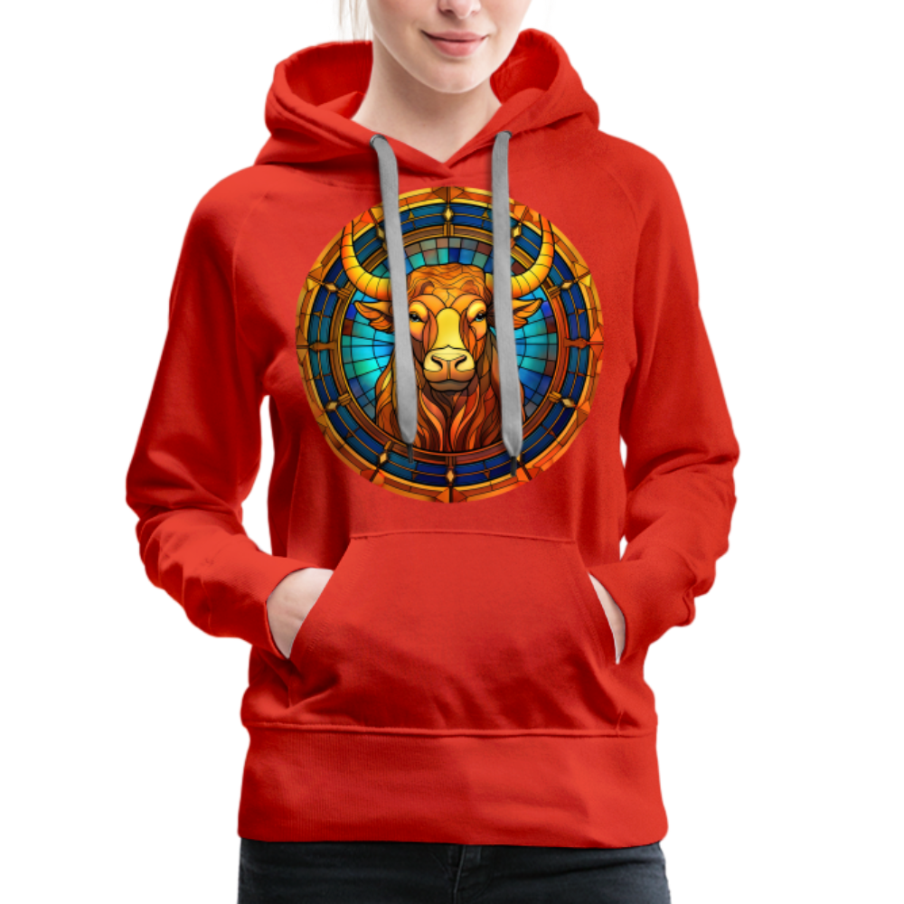 Women’s Mosaic Taurus Premium Hoodie - red