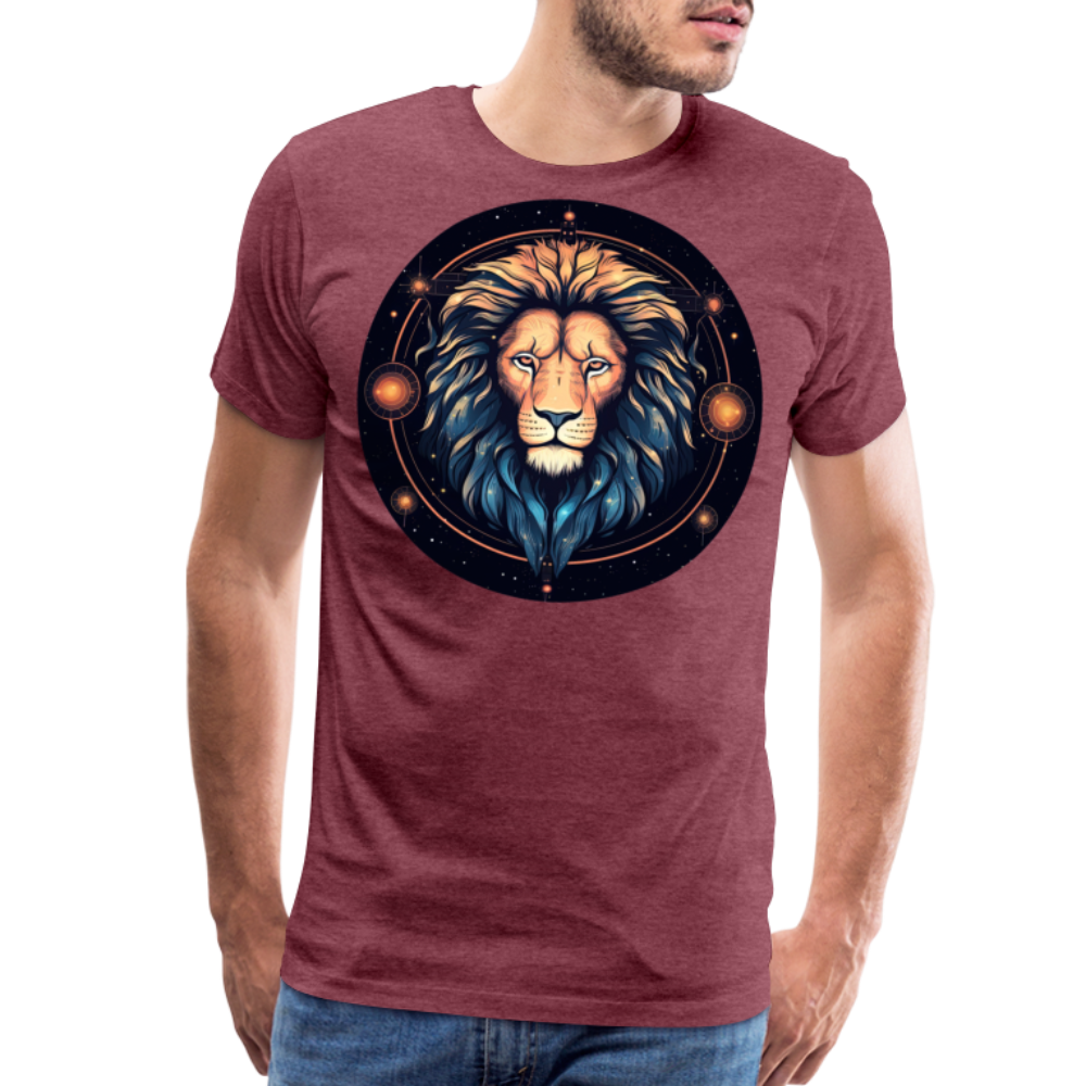 Men's Magic Leo Premium T-Shirt - heather burgundy