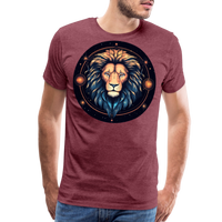 Thumbnail for Men's Magic Leo Premium T-Shirt - heather burgundy