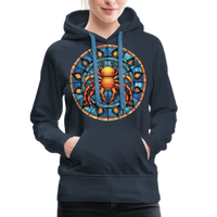 Thumbnail for Women’s Mosaic Cancer Premium Hoodie - navy