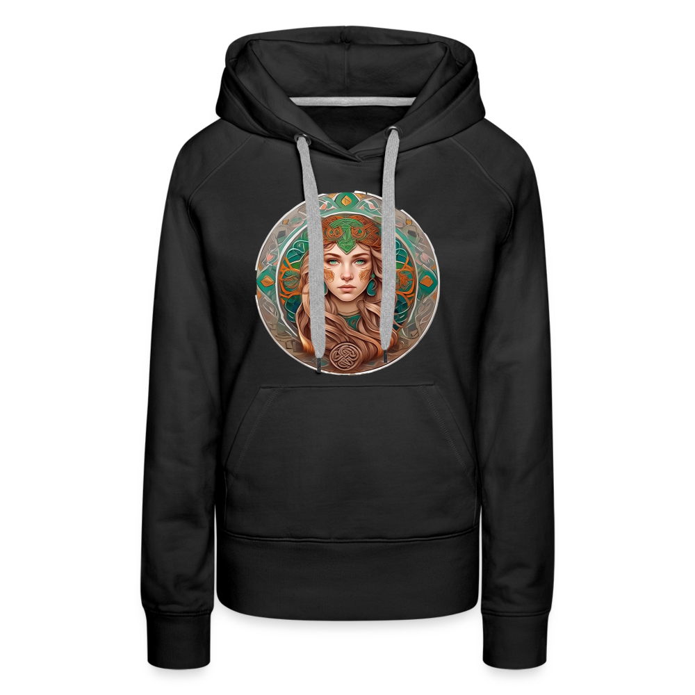 Women’s Mythical Virgo Premium Hoodie - black