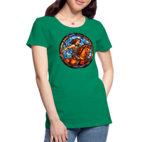 Thumbnail for Women’s Mosaic Sagittarius Premium T-Shirt - kelly green