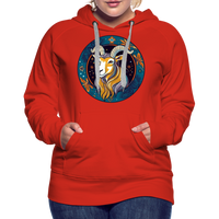 Thumbnail for Women’s Mythical Capricorn Premium Hoodie - red