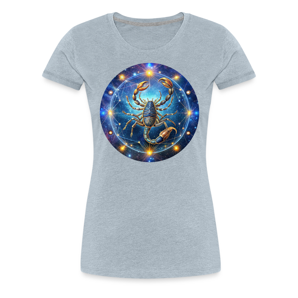 Women’s Symbol Scorpio Premium T-Shirt - heather ice blue