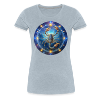 Thumbnail for Women’s Symbol Scorpio Premium T-Shirt - heather ice blue