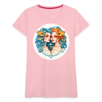 Thumbnail for Women’s Symbol Gemini Premium T-Shirt - pink