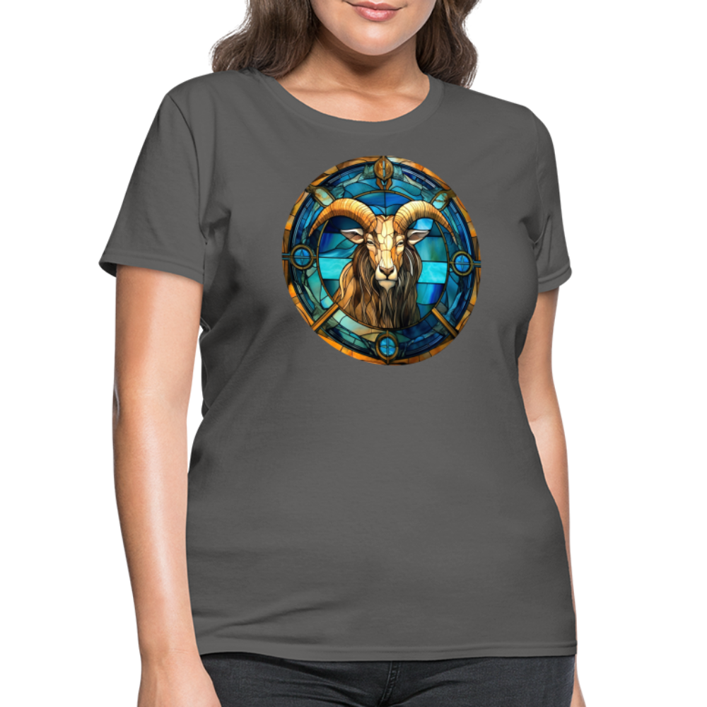 Women's Mosaic Capricorn T-Shirt - charcoal