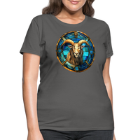 Thumbnail for Women's Mosaic Capricorn T-Shirt - charcoal