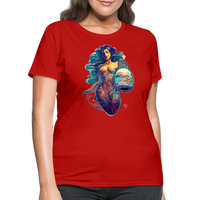 Thumbnail for Women's Mythical Aquarius T-Shirt - red