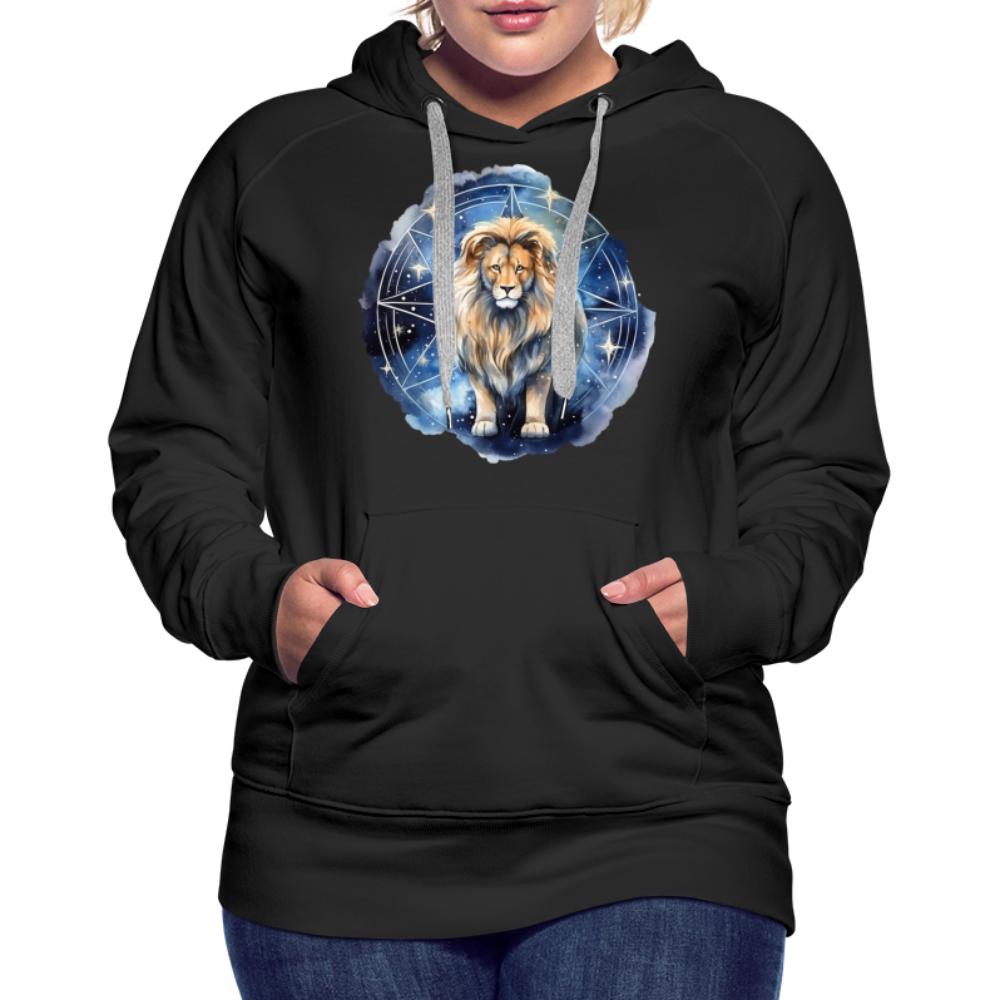 Women’s Mythical Leo Premium Hoodie - black