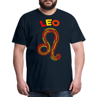 Thumbnail for Men's Power Words Leo Premium T-Shirt - deep navy