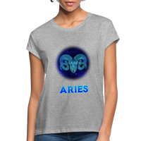 Thumbnail for Women's Aries Relaxed Fit T-Shirt - heather gray