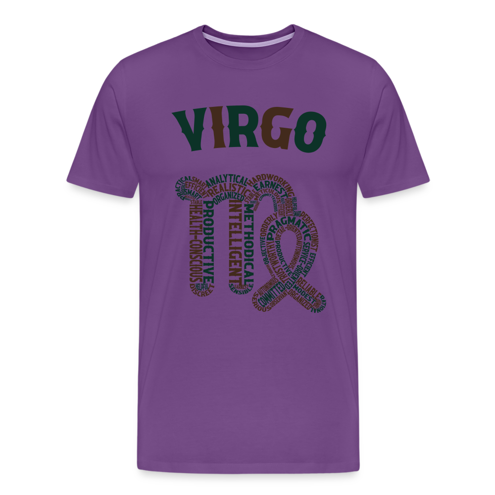 Men's Power Words Virgo Premium T-Shirt - purple