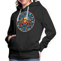 Thumbnail for Women’s Mosaic Cancer Premium Hoodie - black