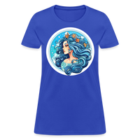 Thumbnail for Women's Symbol Aquarius T-Shirt - royal blue